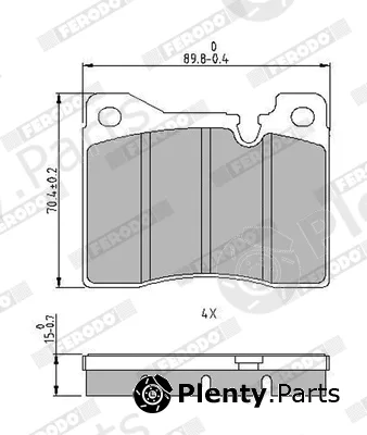 Ferodo FDB161 — Brake Pad Set, disc brake PREMIER ECO FRICTION