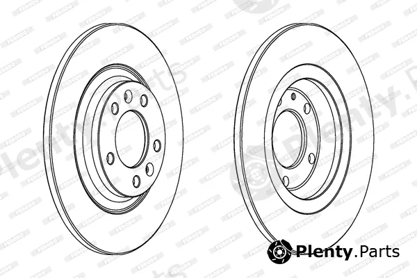 Ferodo DDF1275C — Brake Disc PREMIER Coat+ disc