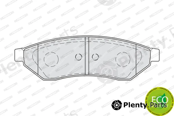 Ferodo FDB1986 — Brake Pad Set, disc brake PREMIER ECO FRICTION