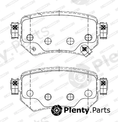 Ferodo FDB4944-D — Brake Pad Set, disc brake PREMIER FRICTION
