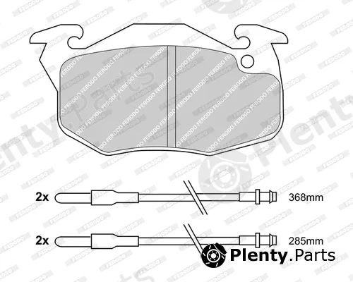 Ferodo FDB719-D — Brake Pad Set, disc brake PREMIER FRICTION
