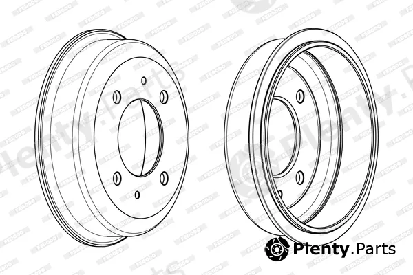 Ferodo FDR329319 — Brake Drum PREMIER