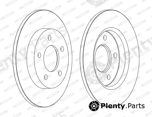 Ferodo DDF1420P-D — Brake Disc