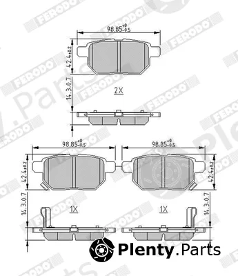 Ferodo FDB4335 — Brake Pad Set, disc brake PREMIER