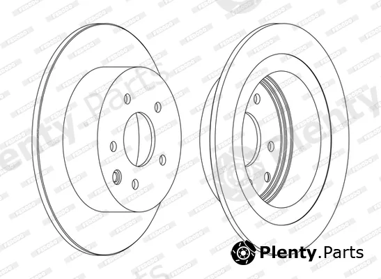 Ferodo DDF1590P-D — Brake Disc
