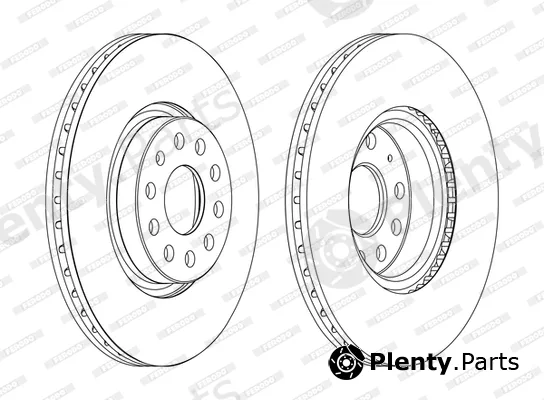 Ferodo DDF1305C-D — Brake Disc