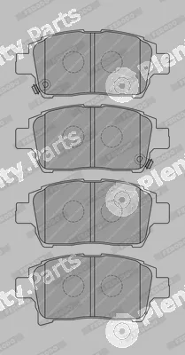 Ferodo FDB1985-D — Brake Pad Set, disc brake PREMIER FRICTION