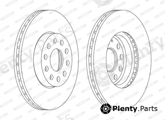 Ferodo DDF1218C-D — Brake Disc