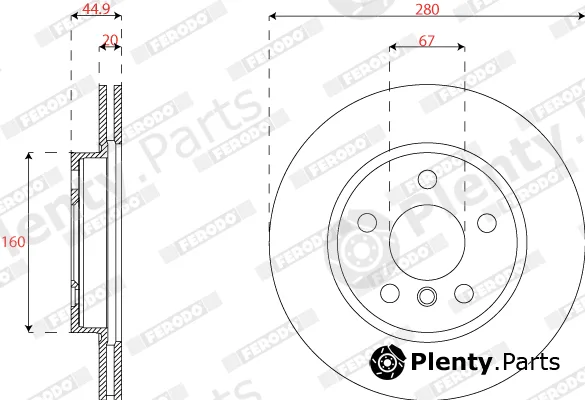 Ferodo DDF2769C — Brake Disc PREMIER