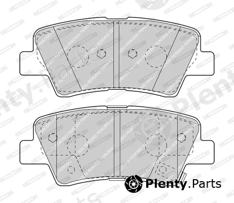 Ferodo FDB4387-D — Brake Pad Set, disc brake PREMIER FRICTION
