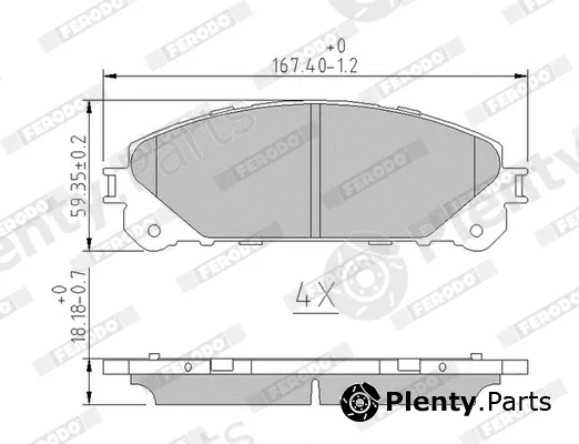 Ferodo FDB4354 — Brake Pad Set, disc brake PREMIER