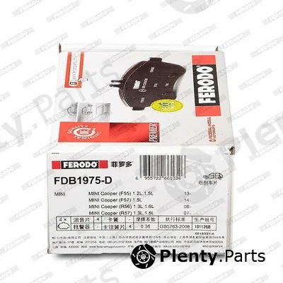 Ferodo FDB1975-D — Brake Pad Set, disc brake PREMIER FRICTION