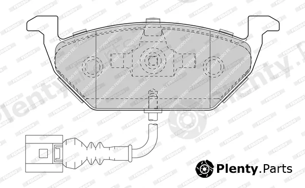 Ferodo FDB1635-D — Brake Pad Set, disc brake PREMIER FRICTION