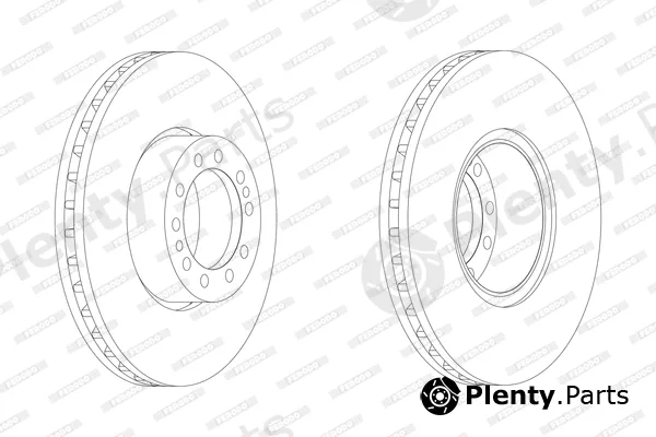 Ferodo FCR244A — Brake Disc PREMIER