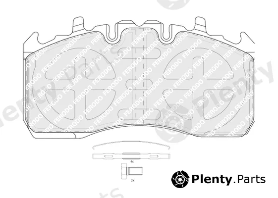 Ferodo FCV4255B — Brake Pad Set, disc brake PREMIER