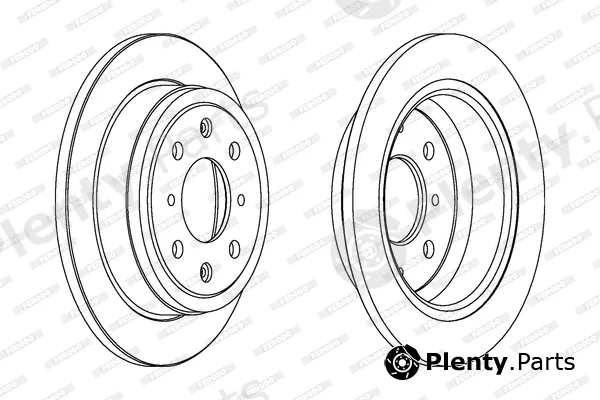 Ferodo DDF468C — Brake Disc PREMIER Coat+ disc