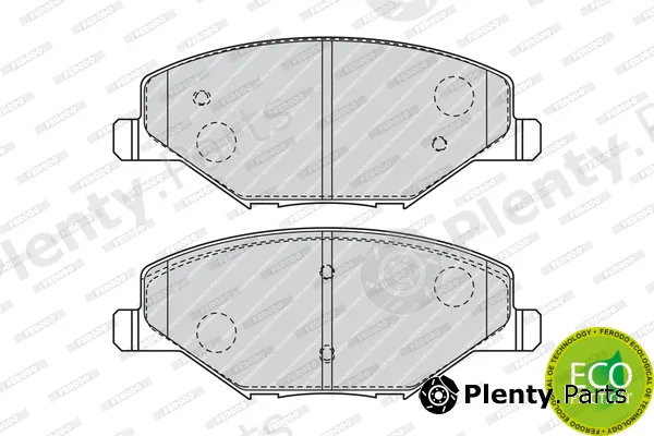 Ferodo FDB4590 — Brake Pad Set, disc brake PREMIER ECO FRICTION