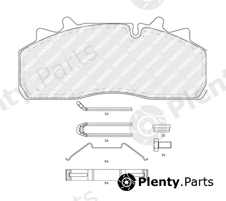 Ferodo FCV4043B — Brake Pad Set, disc brake PREMIER