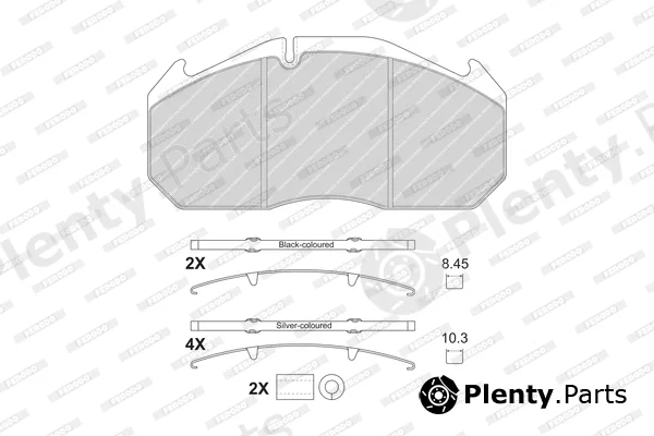 Ferodo FCV1583B — Brake Pad Set, disc brake PREMIER