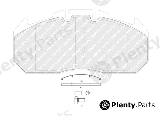 Ferodo FCV1404B — Brake Pad Set, disc brake PREMIER ECO FRICTION
