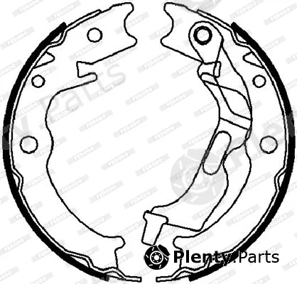 Ferodo FSB4017 — Brake Shoe Set, parking brake PREMIER
