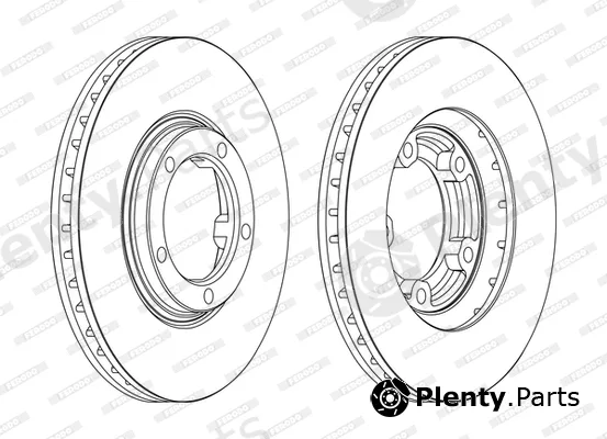 Ferodo DDF1404C — Brake Disc PREMIER Coat+ disc