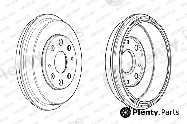 Ferodo FDR329322 — Brake Drum PREMIER