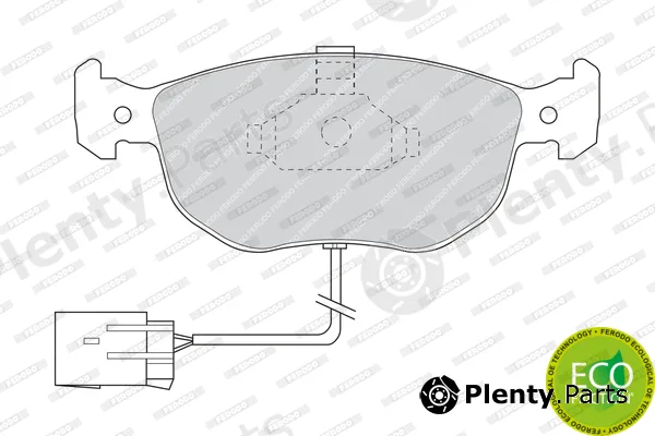 Ferodo FDB767 — Brake Pad Set, disc brake PREMIER ECO FRICTION