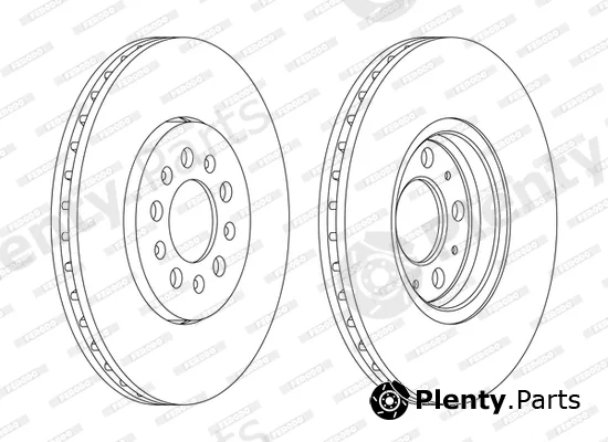 Ferodo DDF1221P-D — Brake Disc