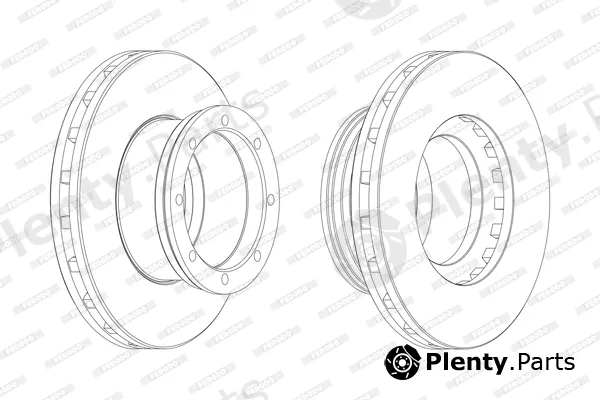 Ferodo FCR190A — Brake Disc PREMIER