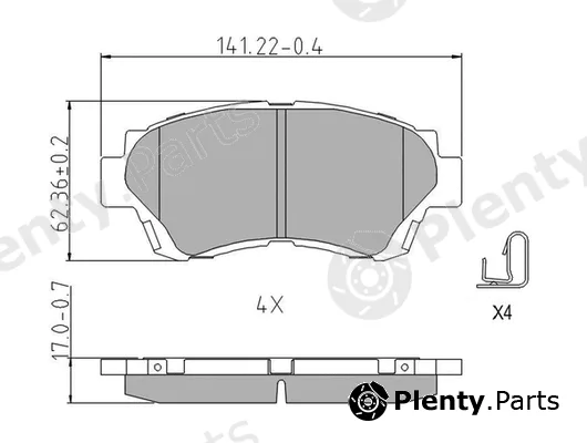 Ferodo FDB868 — Brake Pad Set, disc brake PREMIER ECO FRICTION