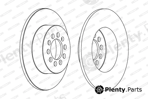 Ferodo DDF1224C — Brake Disc PREMIER Coat+ disc