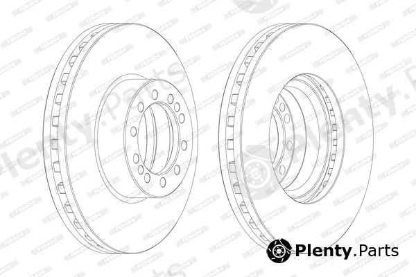 Ferodo FCR257A — Brake Disc PREMIER