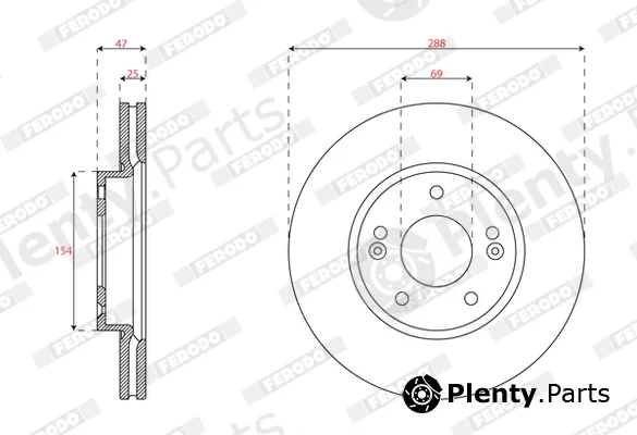 Ferodo DDF2928C — Brake Disc PREMIER