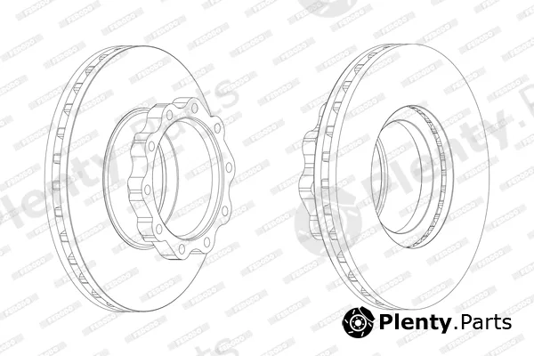 Ferodo FCR144A — Brake Disc PREMIER