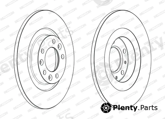 Ferodo DDF2654C — Brake Disc PREMIER