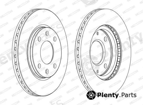 Ferodo DDF214P-D — Brake Disc
