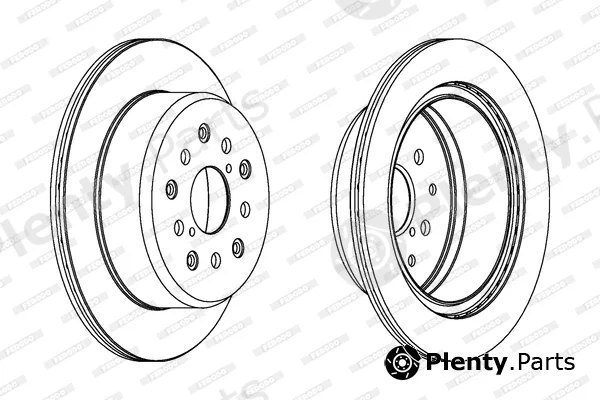 Ferodo DDF1375 — Brake Disc PREMIER