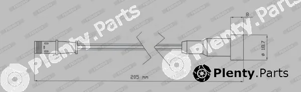 Ferodo FAI205 — Warning Contact, brake pad wear PREMIER