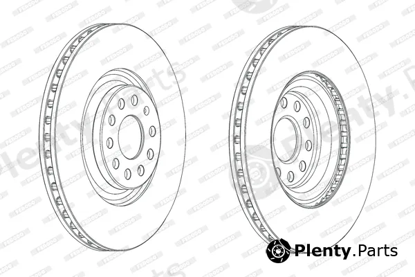 Ferodo DDF2000C — Brake Disc PREMIER