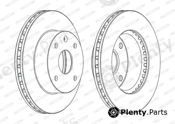 Ferodo DDF1257P-D — Brake Disc