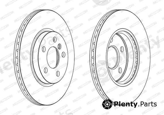 Ferodo DDF2613C — Brake Disc PREMIER