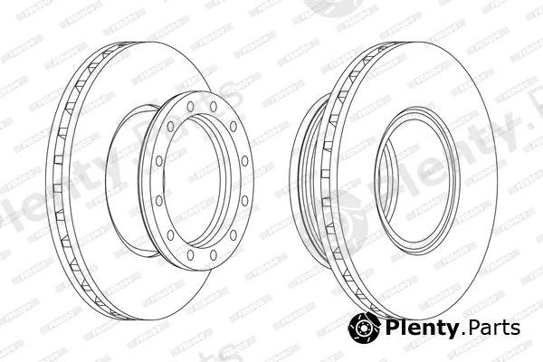 Ferodo FCR289A — Brake Disc PREMIER