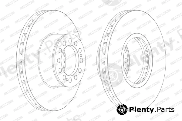 Ferodo FCR214A — Brake Disc PREMIER