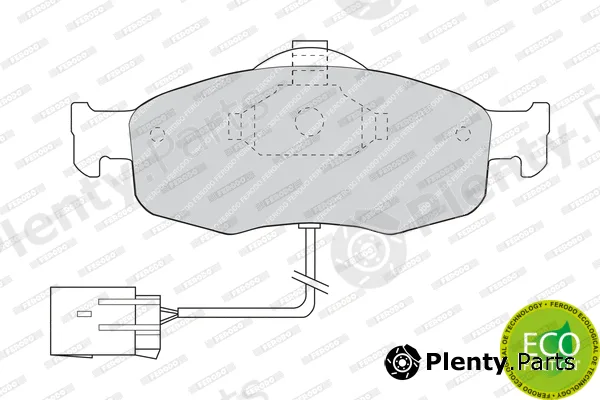 Ferodo FDB766 — Brake Pad Set, disc brake PREMIER ECO FRICTION