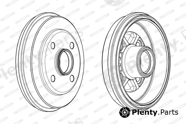 Ferodo FDR329317 — Brake Drum PREMIER