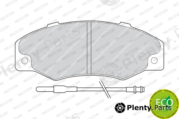 Ferodo FDB534 — Brake Pad Set, disc brake PREMIER ECO FRICTION