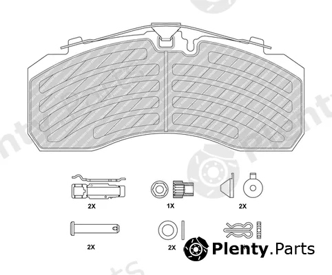 Ferodo FCV4296PTS — Brake Pad Set, disc brake PREMIER