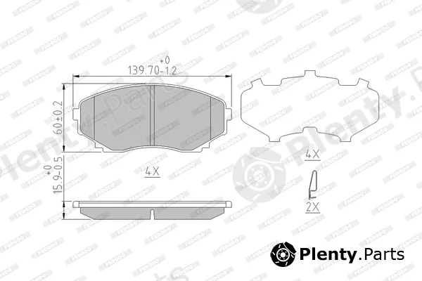 Ferodo FDB1757 — Brake Pad Set, disc brake PREMIER