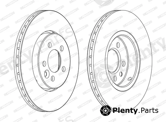Ferodo DDF1080C-D — Brake Disc